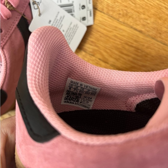 New Adidas Gazelle Pink Black 8 10 - Picture 4 of 14
